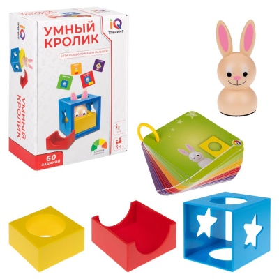 Настольная логическая игра IQ Тренинг Умный кролик 1Toy Т25564